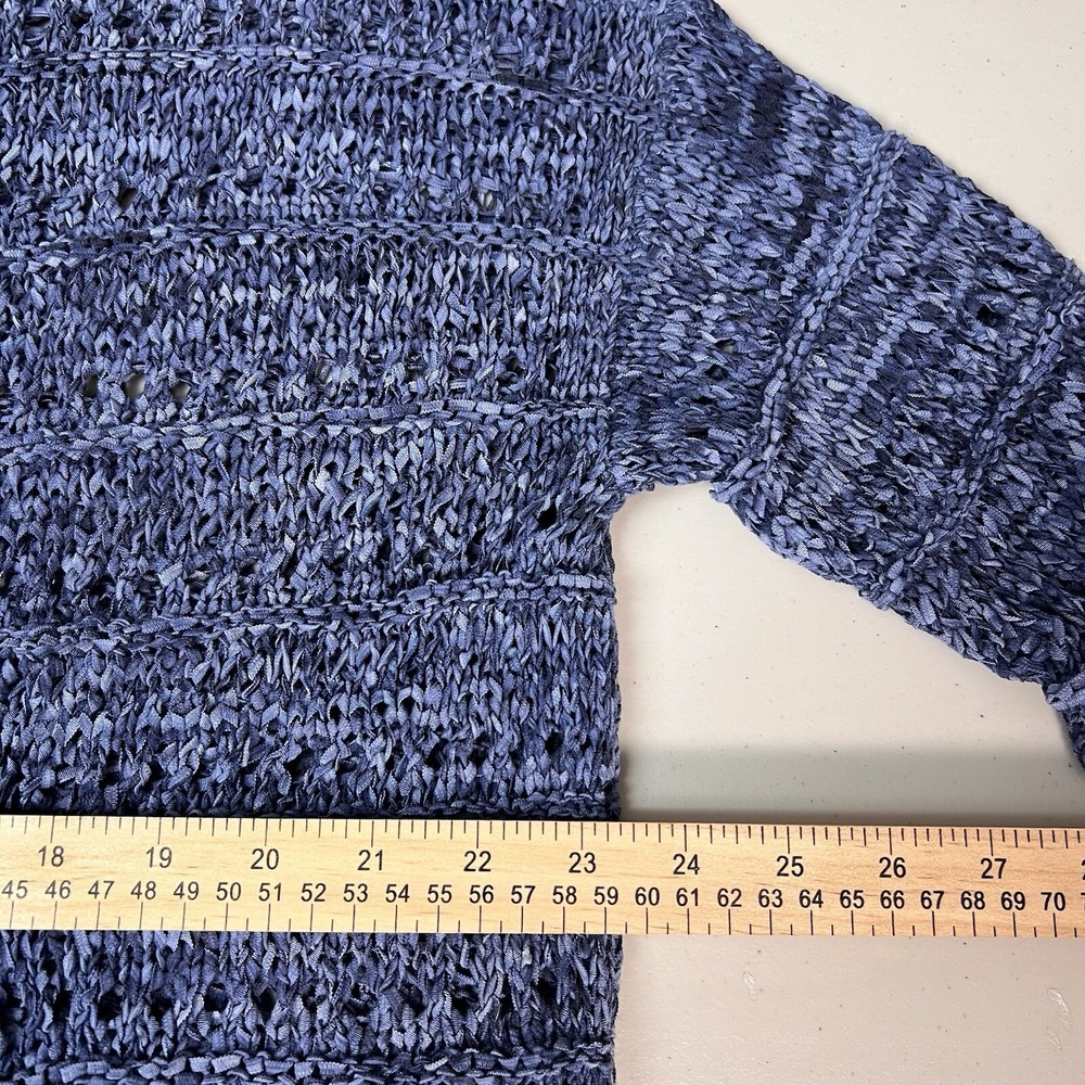 J. Jill Blue Knit Pullover Sweater Size Medium NWT - Picture 10 of 12